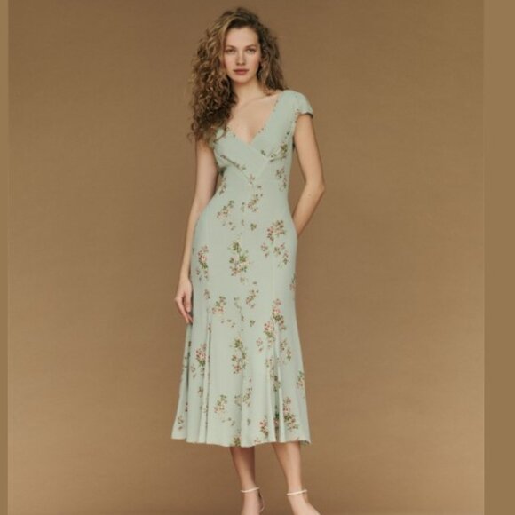 Reformation Baden Dress | Hampstead | SALE | NEW |SIZE 6 - Picture 1 of 11